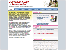 Tablet Screenshot of bottomlineaccounting.net